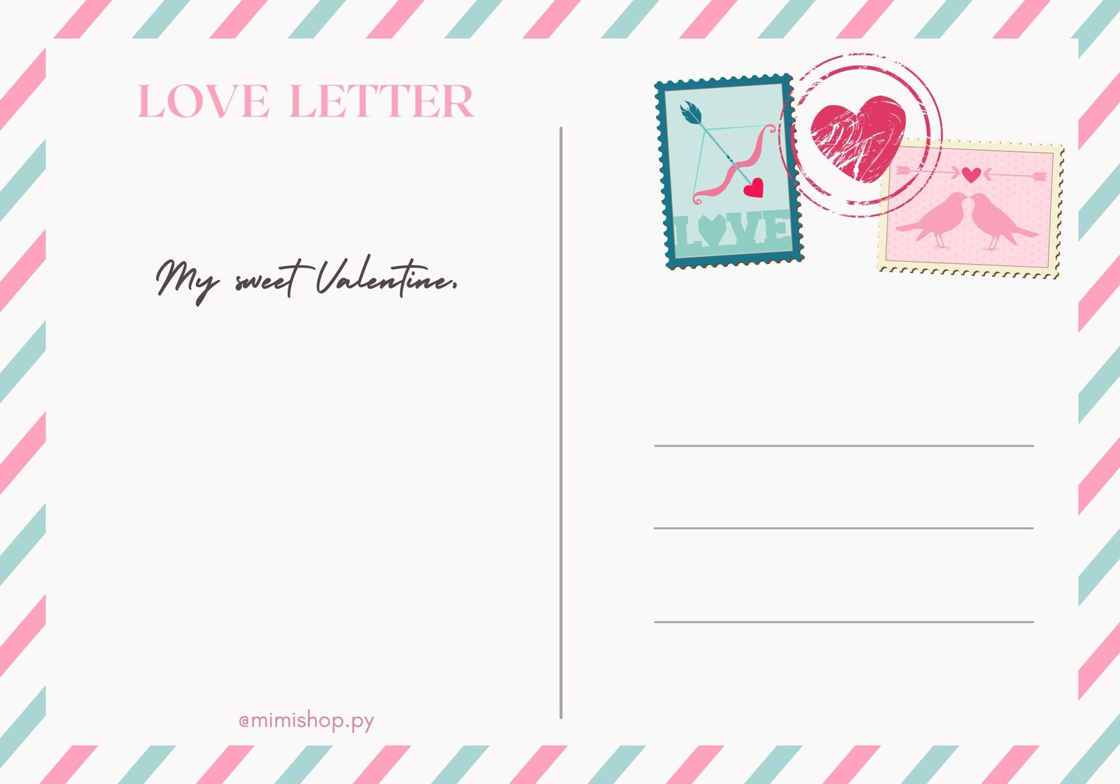 Letter Card tarjetita6